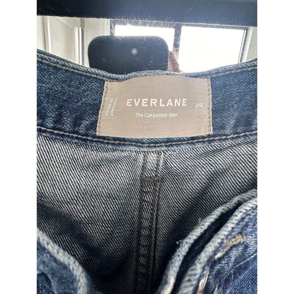 Everlane The Carpenter Jean Medium Blue 31R Wide Leg Jeans - Picture 5 of 7